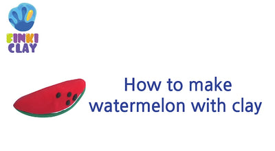 How to make watermelon with clay