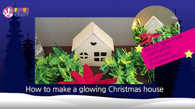 How to make a glowing Christmas house