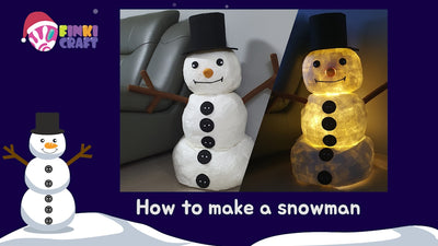 How to make a paper snowman | Diy snowman