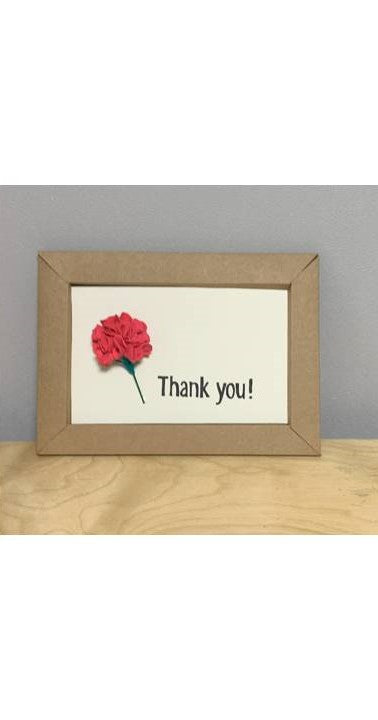 How to make a thank-you card with carnation 🌺💐