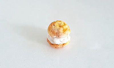 How to make a Custard Cream Puffs with clay