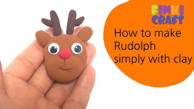 Christmas clay | How to make Rudolph simply with clay