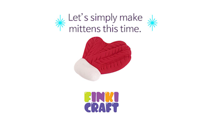 Christmas clay | How to make mittens with clay.