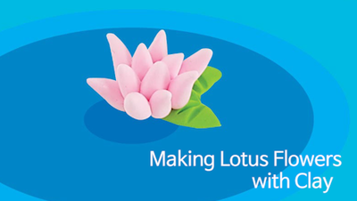 How to make lotus flower with clay