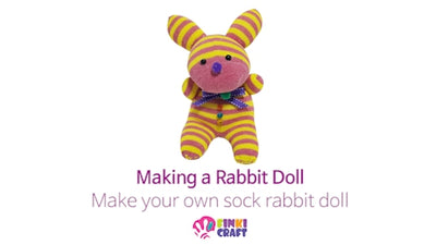 DIY How to make a Rabbit Doll (rabbit doll sock)