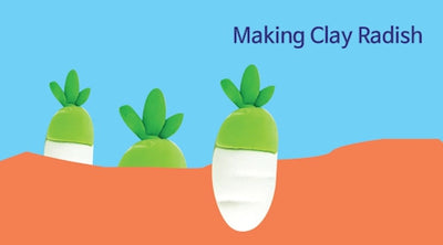 How to make Radish with Clay