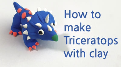 How to make Triceratops with clay