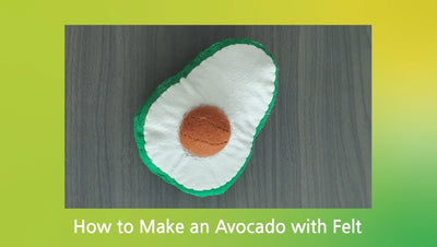 How to make an AVOCADO with felt