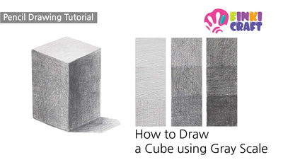 Drawing tutorial | How to Draw a Cuboid using Gray Scale