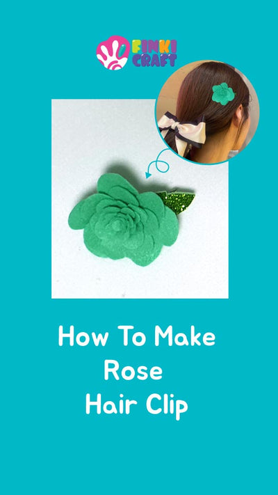 How to Make Rose Hair Clip