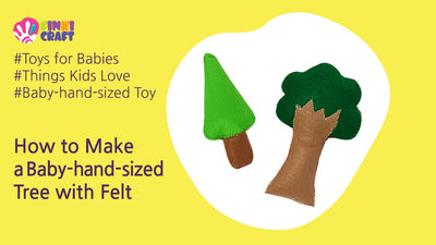 Felt tutorial | How to Make a Baby-hand-sized Tree with Felt