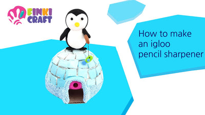 Igloo craft | Winter craft How to make an igloo pencil sharpener