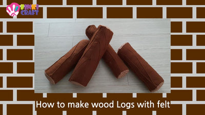 How to make wood Logs with felt