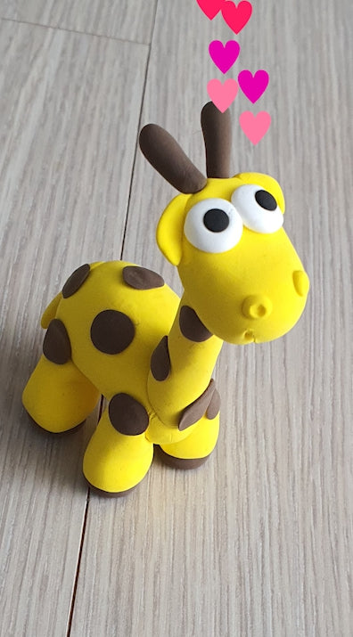 How to make a giraffe with clay