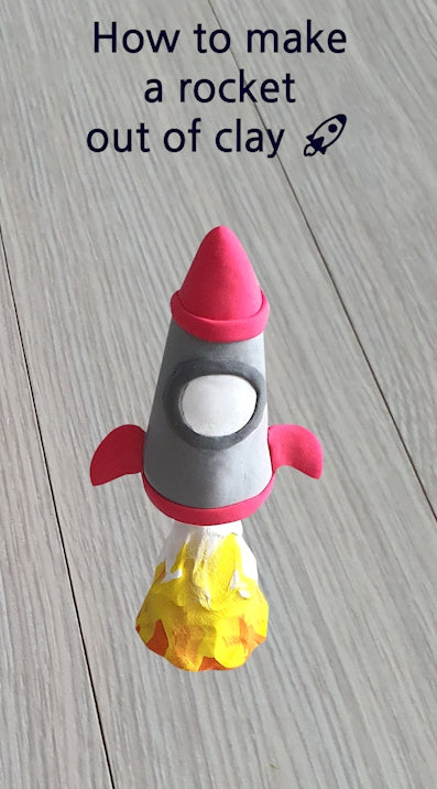 How to make a rocket out of clay 🚀