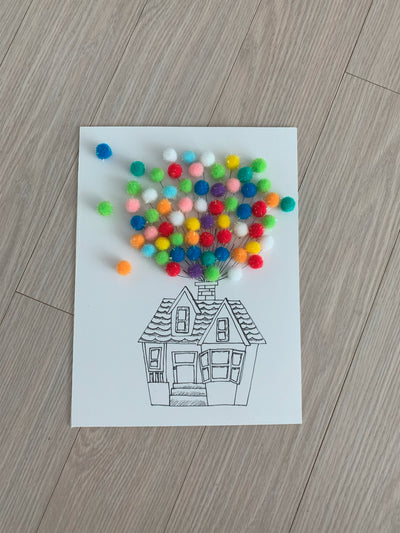 DIY Balloon House craft 🏠🎈 | Pompomcraft  | Pendrawing