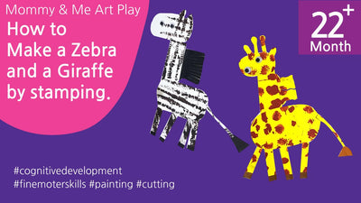 How to make a Zebra and a Giraffe by stamping