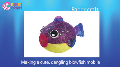 Making a cute, dangling blowfish mobile