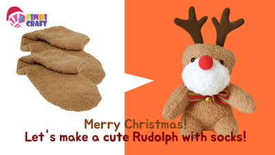 Merry Christmas  |  Let’s make a cute rudolph with socks