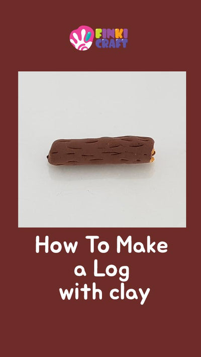 How to make a Log with clay #shorts