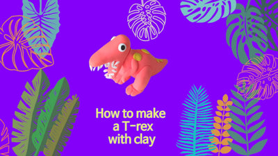 How to make a T-Rex with caly (tyrannosaurus)