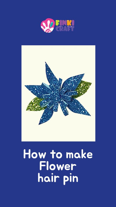 How to make flower hair pin#shorts