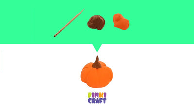 Halloween | How to make a clay pumpkin