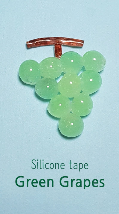 Green grapes 💚🍇 | Shine Muscat Grapes | Waterbeads fruit silicone 😋 😍 👀| Squishy and Silicone tape