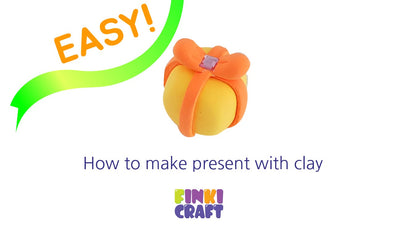 Christmas clay | How to make present with clay