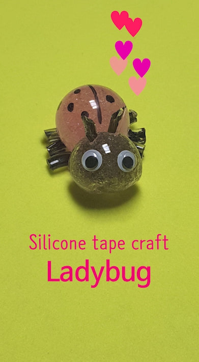 Ladybugs🐞| Silicone tape & water beads👌