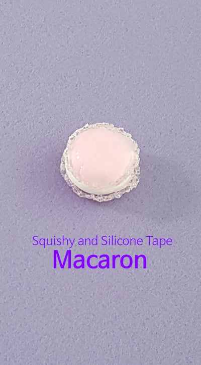 Macaron 😊😋💛| Squishy and Silicone Tape