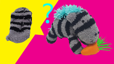 How to make  cute Zebra using socks 🦓 |  Shall we try making the carrot with felt?🥕