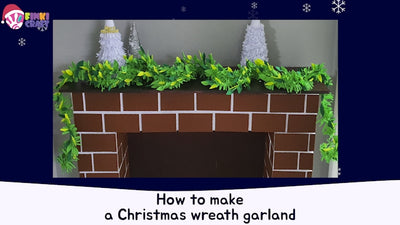 How to make a Christmas wreath garland