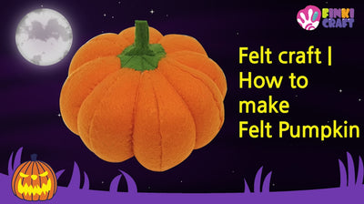 Halloween tutorial | How to make felt pumpkin