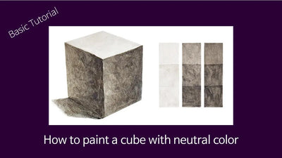 How to paint a cube with neutral color