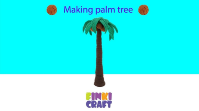 DIY Making palm tree (Try making clay palm tree)