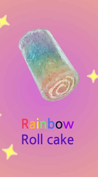 🌈 Rainbow Roll cake 🍰