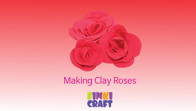 Clay crafts | How to Make a Rose with clay