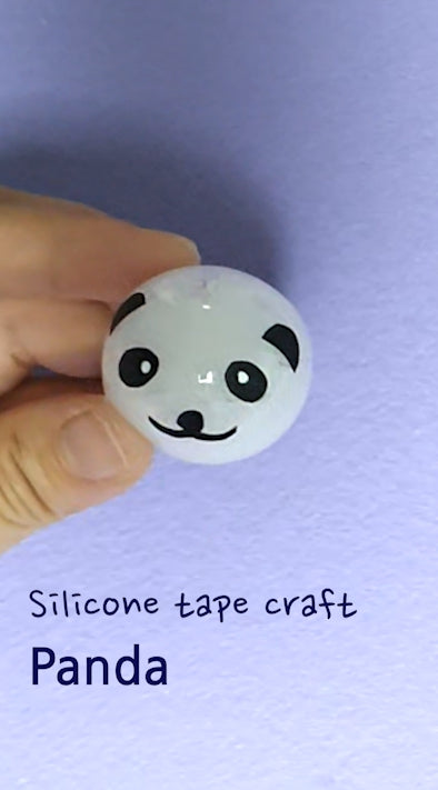 Panda🐼 | Cute panda 😍 | Silicone tape craft