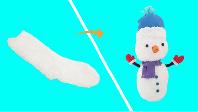 Sock craft |  How to make a snowman doll using socks