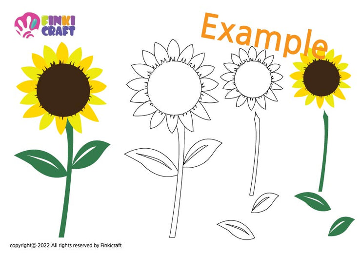 Sunflower | flower clipart | sunflower digital image EPS Ai files